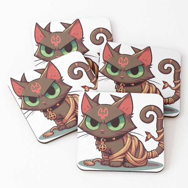 Aperçu de l'œuvre cool angry Cursed Cat Alastor with green eyes créée et vendue par bouslama_shop ⭐️⭐️⭐️⭐️⭐️.