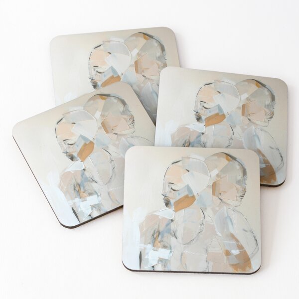 Item preview, Abstract family love - neutral tones beautiful artwork designed and sold by PrettyPinkSkies.