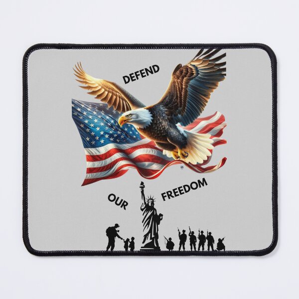 Item preview, Eagle Flies Flag High: Defending Freedom designed and sold by ValorVerse.