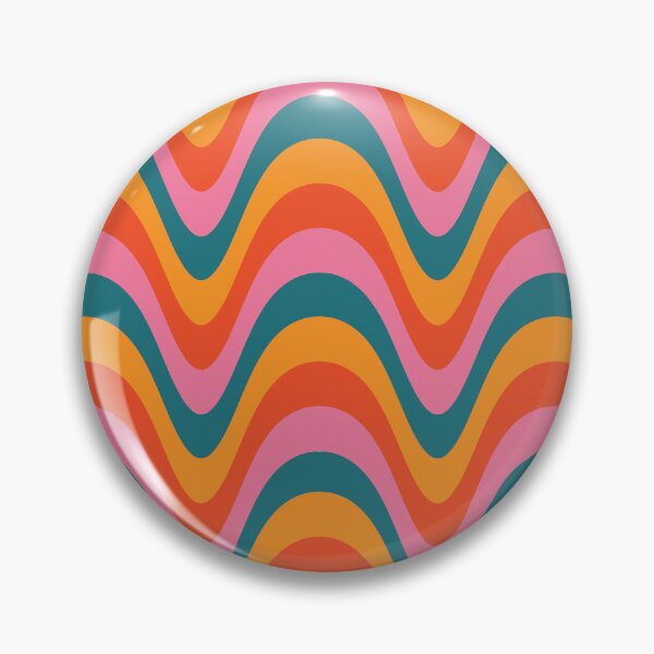 Item preview,   Groovy Retro 70s Pattern in orange, Yellow, Pink and Teal  designed and sold by Yasminepatterns .