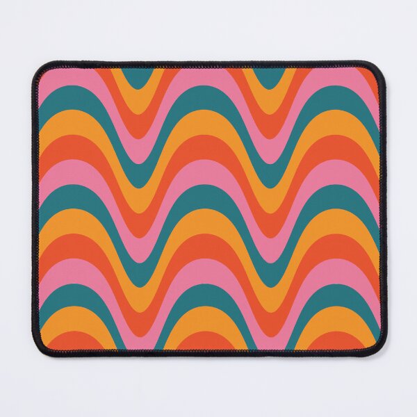 Item preview, Groovy Retro 70s Pattern in orange, Yellow, Pink and Teal designed and sold by Yasminepatterns .