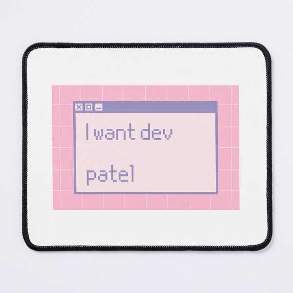 Item preview, I want dev patel 8 bit retro pixel art vaporwave designed and sold by InMyDragonEra.