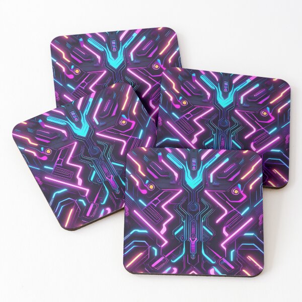 Item preview, Cool Cyberpunk Neon Pattern Design designed and sold by TheArtOfPat.
