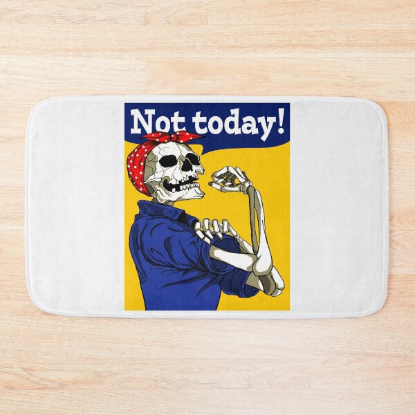 Item preview, Not Today; Skull Rosie Style; designed and sold by StickerApe.