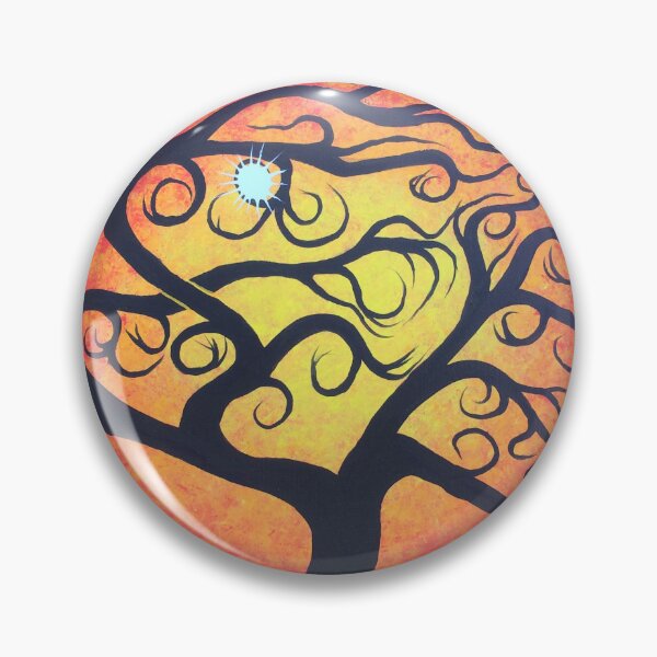Item preview, Red windblown tree designed and sold by Jordanka Yaretz.