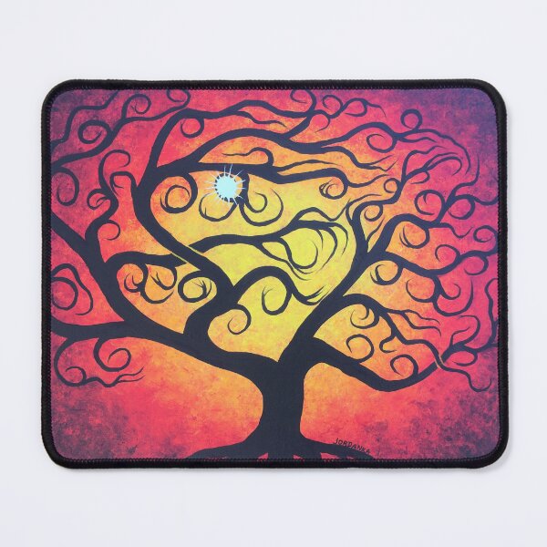 Item preview, Red windblown tree designed and sold by Jordanka Yaretz.