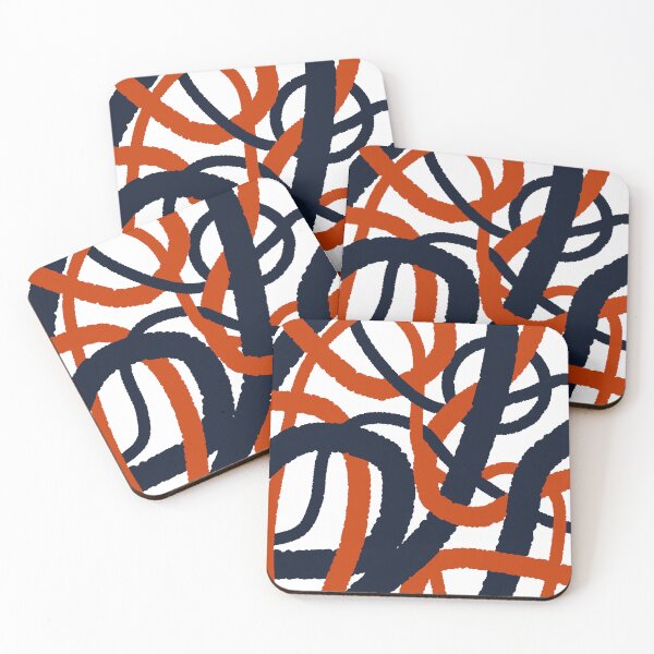 Item preview, Cool Abstract Modern Chicago Pattern in Red, Blue and White designed and sold by Deutschic.