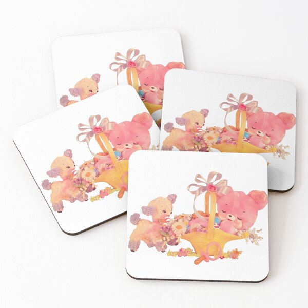 Item preview, Vintage Retro Kawaii Kitsch Bear Lamb Rushton Meyercord Decal designed and sold by knickeryknackry.