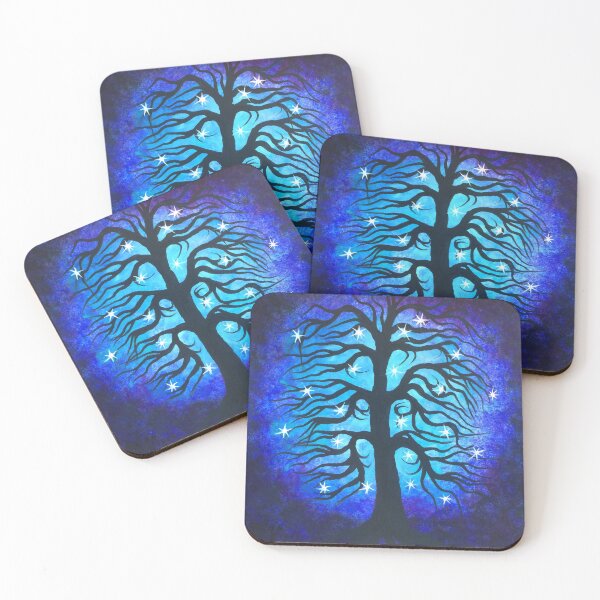 Item preview, Blue oak tree, stars designed and sold by Jordanka Yaretz.