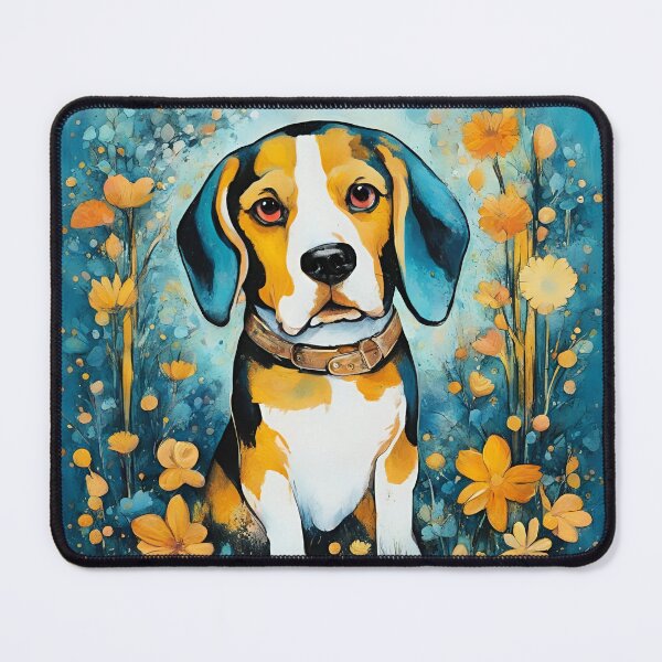 Item preview, A beagle dog in a mysterious forest. designed and sold by Natalia-Vlad.