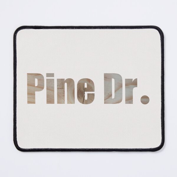 Item preview, Pine Drive Street Name with authentic dark wood background designed and sold by TheMugDirectory.