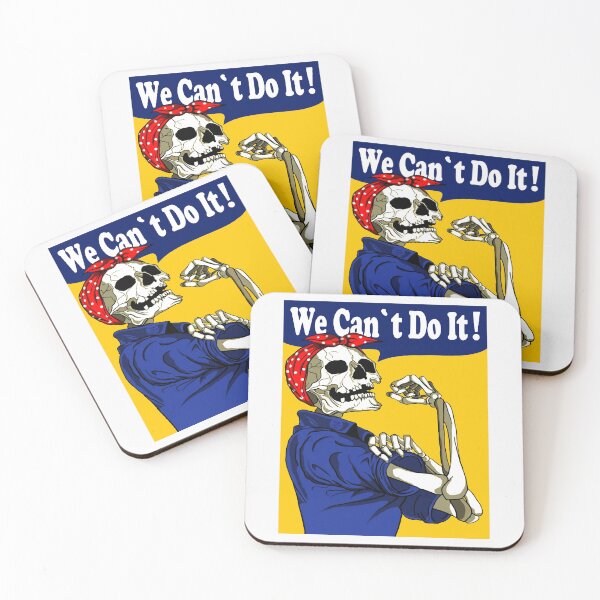 Item preview, We Can Not Do It; Skull Rosie Style; designed and sold by StickerApe.