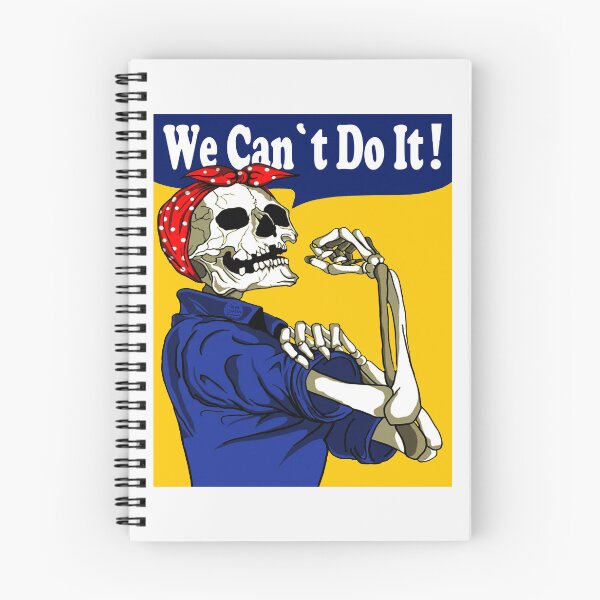 Aperçu de l'œuvre Nous ne pouvons pas le faire; Style Rosie crâne; créée et vendue par StickerApe.