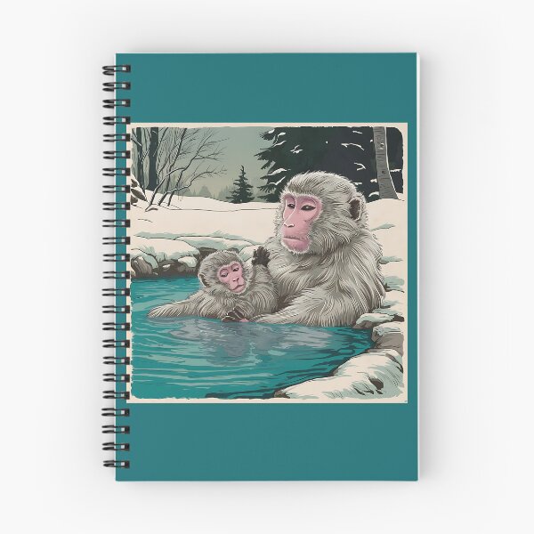 Item preview, Japanese Snow Monkeys Bathing in Hot Springs designed and sold by Mariana Piana.