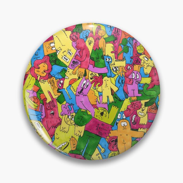 Item preview, Rainbow blob collage  designed and sold by Enthuzeastic.