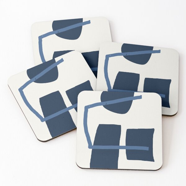 Item preview, Contemporary black and blue abstract art designed and sold by NAERENA.