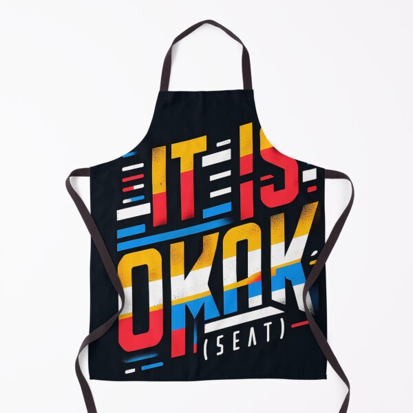 Aperçu de l'œuvre It's Okay » Art graphique Une typographie audacieuse et colorée créée et vendue par aminz4.