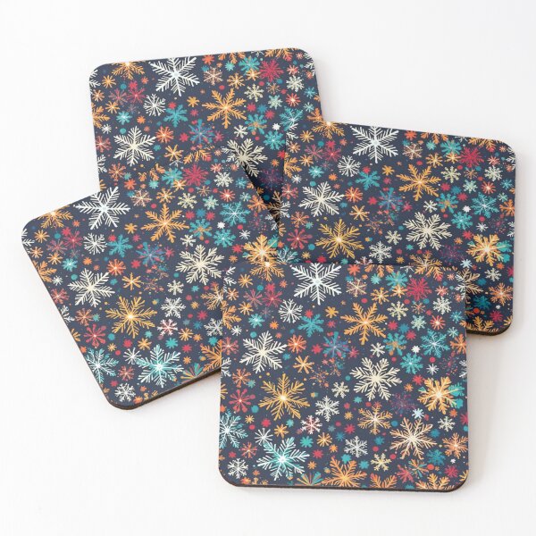 Item preview, Abstract Colorful Snowflake Pattern designed and sold by calibrit.