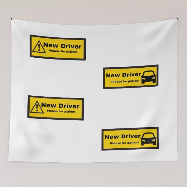 Item preview, New Driver | 4 pcs Sticker bundle pack| Please be patient  designed and sold by SeaNympth.
