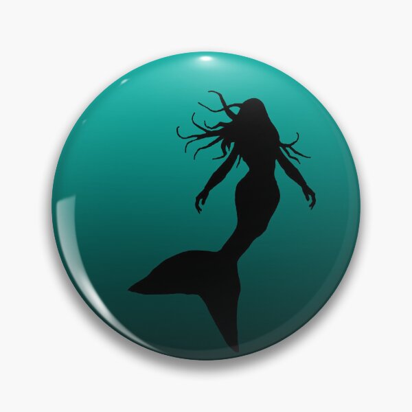 Item preview, Mermaid Silhouette in Water Under the Sea Art 1 of 4 designed and sold by Beachy.