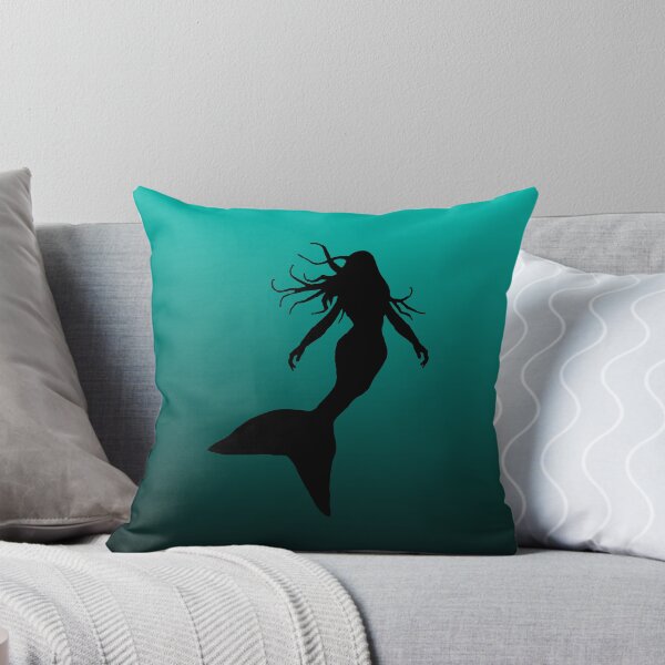 Item preview, Mermaid Silhouette in Water Under the Sea Art 1 of 4 designed and sold by Beachy.