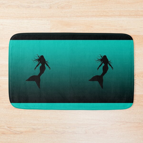 Item preview, Mermaid Silhouette in Water Under the Sea Art 1 of 4 designed and sold by Beachy.