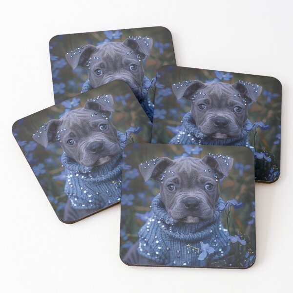 Item preview, Little Sparkly Staffy designed and sold by Nocturne  Paws.