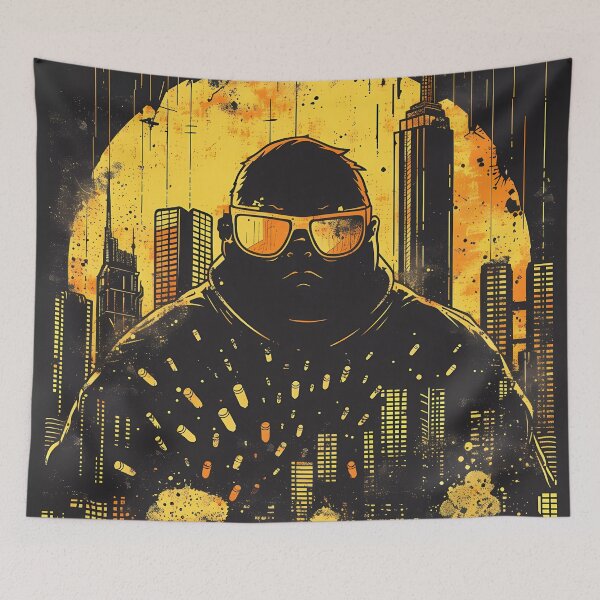 Item preview, “Neon Vigilante: The Cyberpunk Chronicles” designed and sold by Art-Vortex-fr.