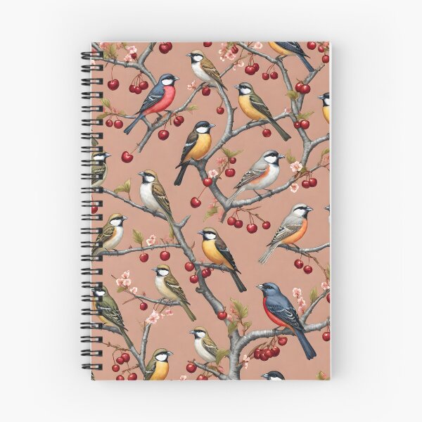 Item preview, Birds on Cherry Tree: Seamless Pattern Design designed and sold by MrKATORSKI.