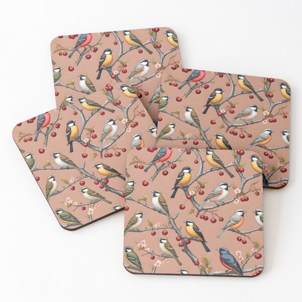 Item preview, Birds on Cherry Tree: Seamless Pattern Design designed and sold by MrKATORSKI.