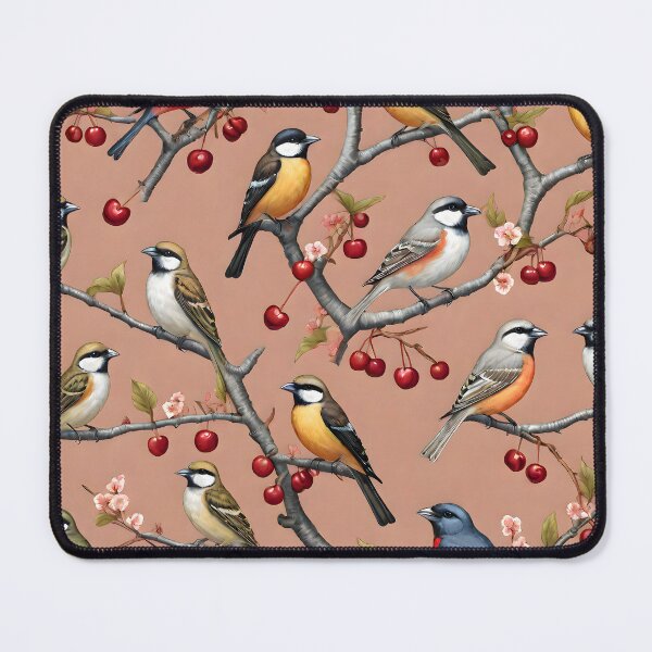 Item preview, Birds on Cherry Tree: Seamless Pattern Design designed and sold by MrKATORSKI.