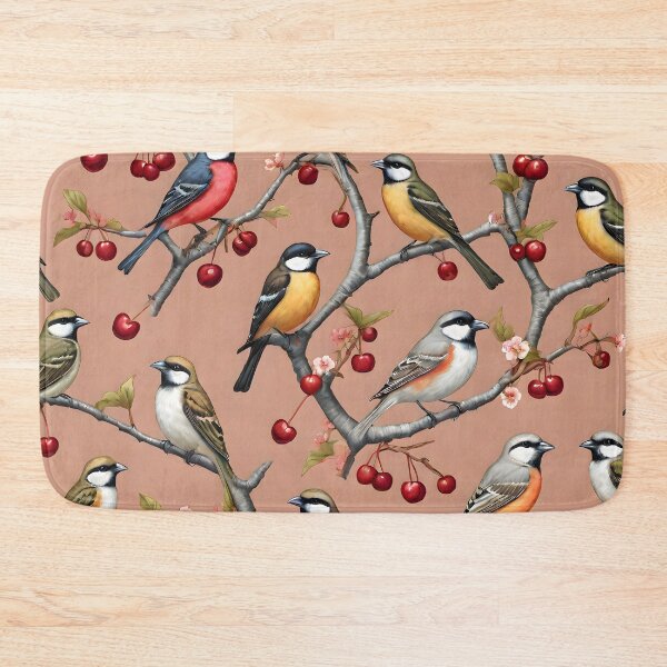 Item preview, Birds on Cherry Tree: Seamless Pattern Design designed and sold by MrKATORSKI.