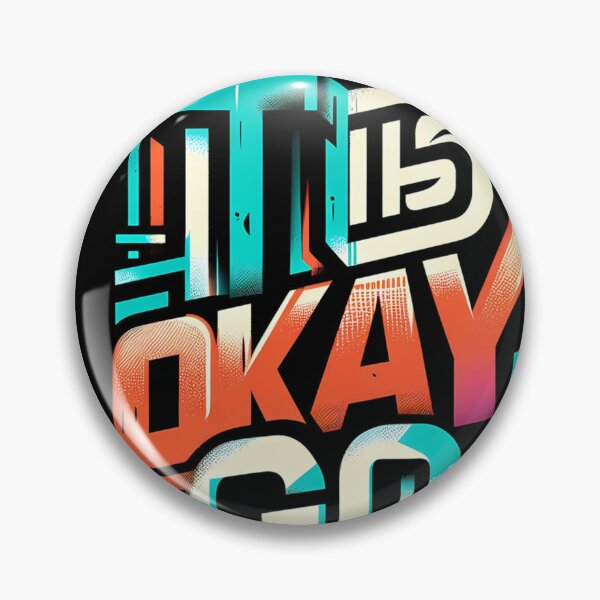 Item preview, It’s Okay Go ,a  typographic design with a motivational message.  designed and sold by aminz4.
