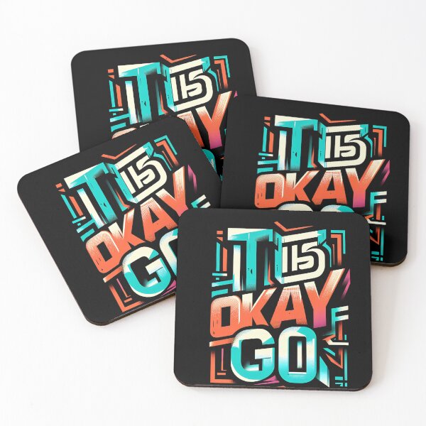 Item preview, It’s Okay Go ,a  typographic design with a motivational message.  designed and sold by aminz4.