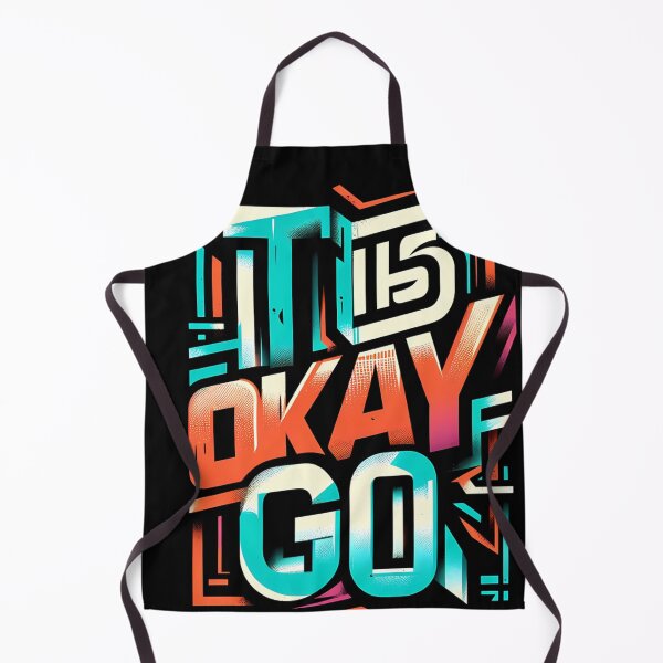 Item preview, It’s Okay Go ,a  typographic design with a motivational message.  designed and sold by aminz4.