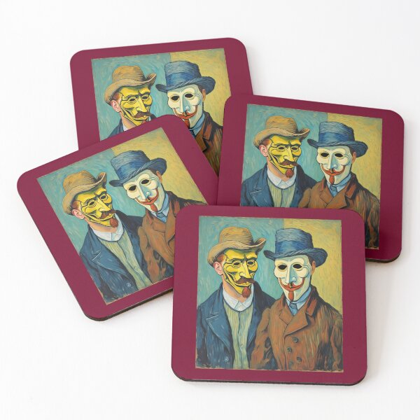 Item preview,  "Theatrical Masks: Tragic and Comic" designed and sold by Artisticanvas.