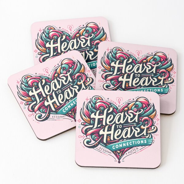 Item preview, Heart to heart connections, typography designed and sold by maxmaj.