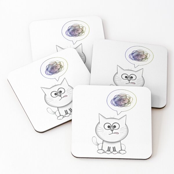 Item preview, Cute cat is distracted T-shirt designed and sold by MixLux.