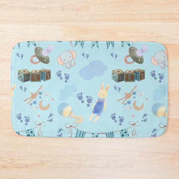 Item preview, baby boy seamless pattern  designed and sold by TheMuddyCatCo.