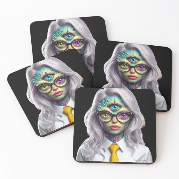 Item preview, Alien Blind Date with Heterochromia  designed and sold by TattedWolf.