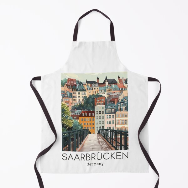 Item preview, A Vintage Travel Illustration of Saarbrücken - Germany designed and sold by GoodOldVintage.