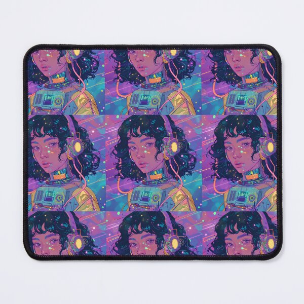 Item preview, Cyber Cosmos Lofi Future Girl  designed and sold by RozziLofi.