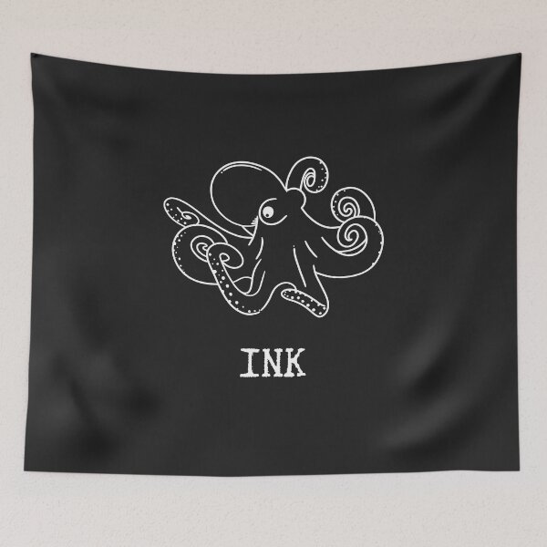 Item preview, ink octopus sketch designed and sold by Shadyfruit.