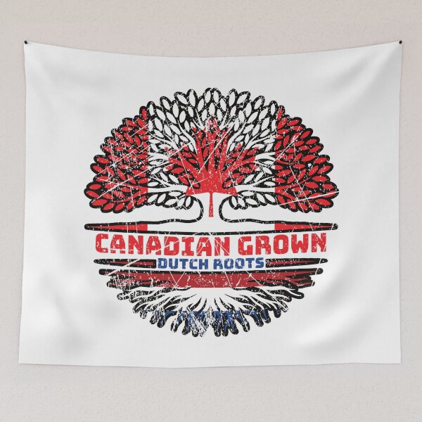 Item preview, Netherlands Dutch Canadian Canada Tree Roots Flag designed and sold by FlagX.