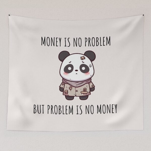Item preview, No Money Panda designed and sold by LemuellTrends.