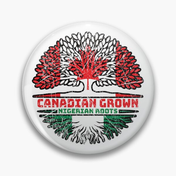 Item preview, Nigeria Nigerian Canadian Canada Tree Roots Flag designed and sold by FlagX.