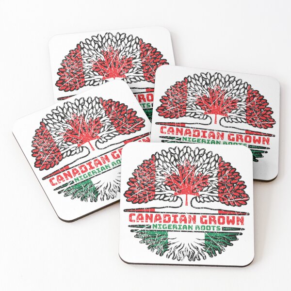 Item preview, Nigeria Nigerian Canadian Canada Tree Roots Flag designed and sold by FlagX.