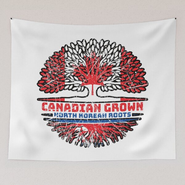 Item preview, North Korea North Korean Canadian Canada Tree Roots Flag designed and sold by FlagX.