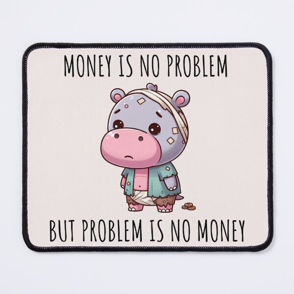Item preview, No Money Hippo designed and sold by LemuellTrends.