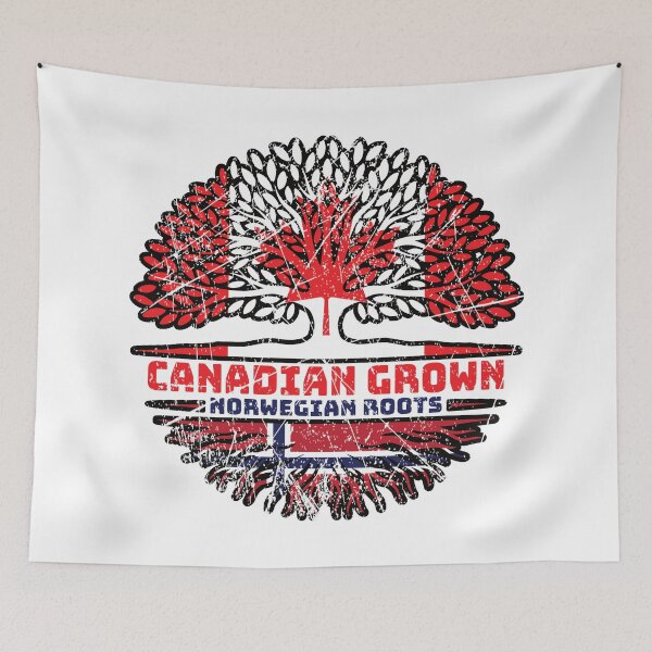 Item preview, Norway Norwegian Canadian Canada Tree Roots Flag designed and sold by FlagX.